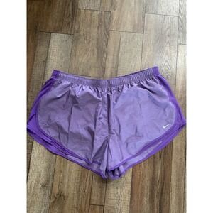 Women's NIKE Dri-Fit Running Shorts Purple Size 3X